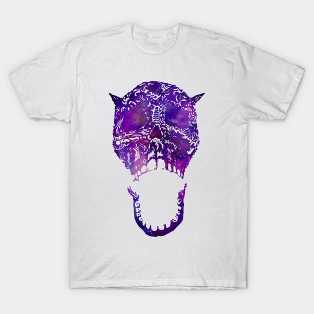 Cyberpunk Skull T-Shirt by Hedgeh0g